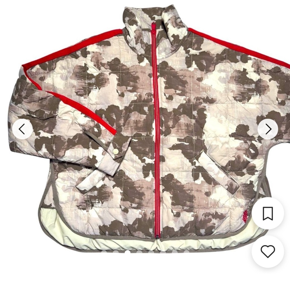NWT Free People Movement Printed Pippa Packable Puffer Jacket Sporty - Picture 3 of 5